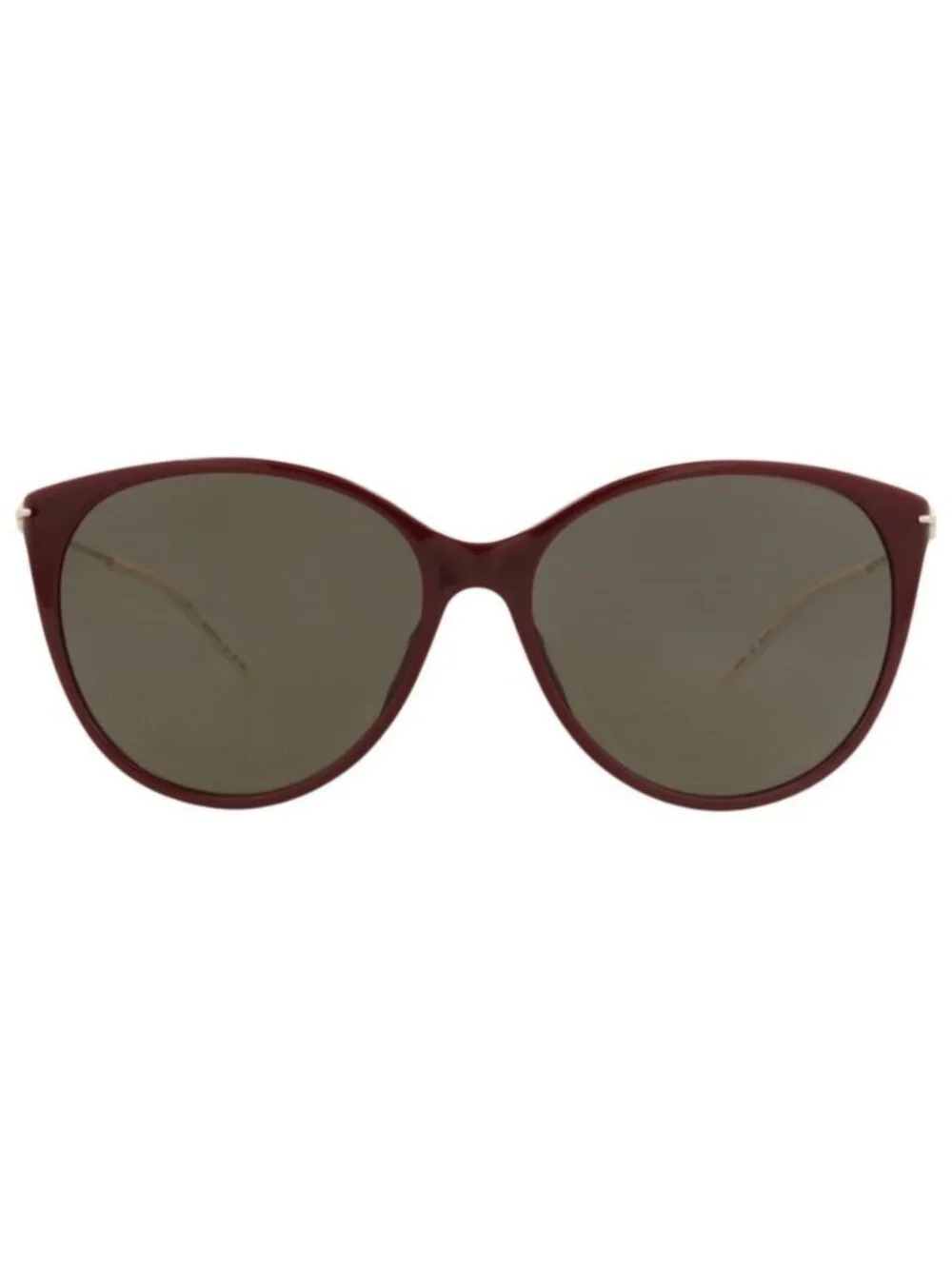 New Gucci Womens Cat Eye Burgundy Gold Brown Fashion Designer Sunglasses